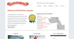 Desktop Screenshot of overheaddoorinc.com