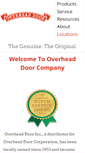 Mobile Screenshot of overheaddoorinc.com