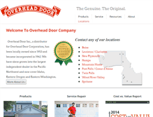 Tablet Screenshot of overheaddoorinc.com